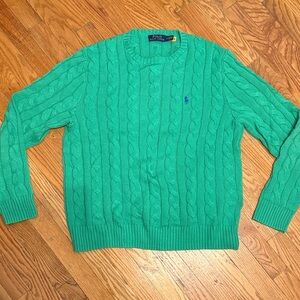 Polo by Ralph Lauren Vibrant Green Crewneck Sweater